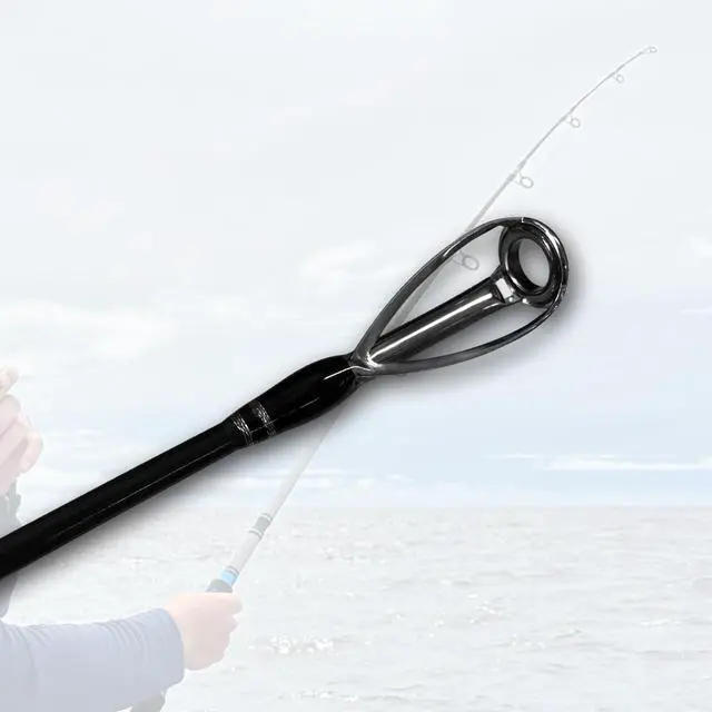Alt view image 3 of 7 - 3-Piece Spinning Rod Heavy Spinning Fishing Rod Portable Fishing Rod Graphite Spin Rod (30-50 Pound Test)
