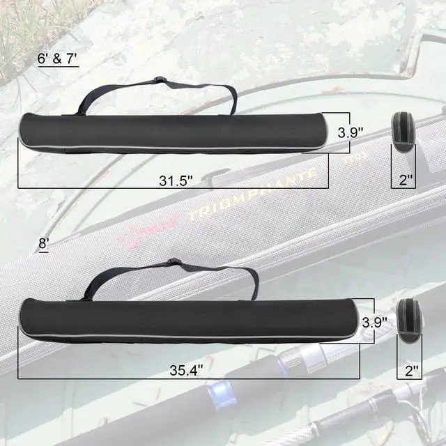 Alt view image 4 of 7 - 3-Piece Spinning Rod Heavy Spinning Fishing Rod Portable Fishing Rod Graphite Spin Rod (30-50 Pound Test)