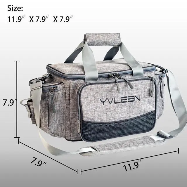 Alt view image 4 of 7 - Fishing Tackle Box Bag - Outdoor Large Fishing Tackle Storage Bag - 100% Water-Resistant Polyester Material - Fishing Tackle Bags - Suitable for 3600 Tackle Box