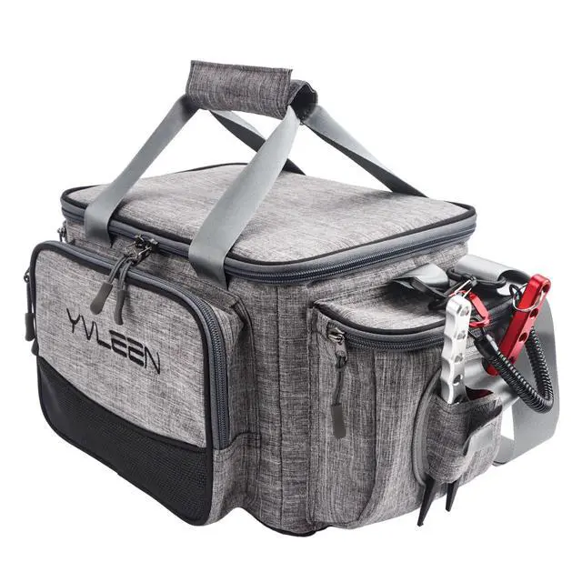 Alt view image 5 of 7 - Fishing Tackle Box Bag - Outdoor Large Fishing Tackle Storage Bag - 100% Water-Resistant Polyester Material - Fishing Tackle Bags - Suitable for 3600 Tackle Box