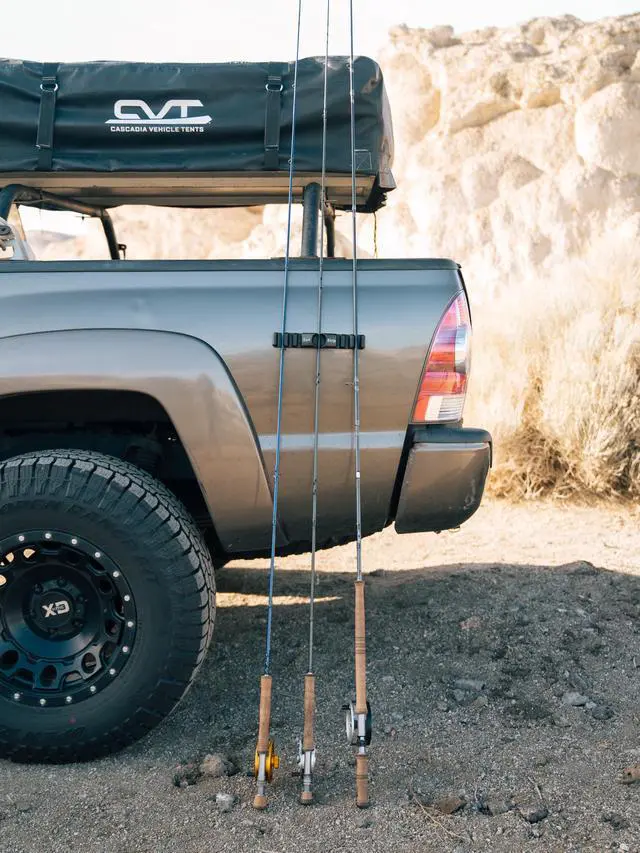 Alt view image 4 of 7 - SunStrip by RigStrips | Magnetic Multi-Functional Fishing Rod Holder | Firearm Holder | Bike Holder for the Side of Your Vehicle for Paint and Gear Protection