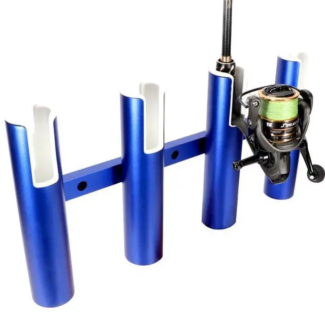 Alt view image 4 of 7 - 2PCS 4-Tube Aluminum Fishing Rod Holder for Boat, Wall-Mounted Fishing Pole Roof Rod Rack, Surf Fishing Rod Holder for Truck, Boats & Yacht