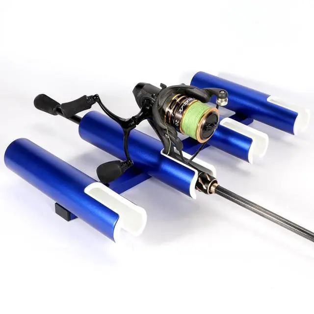 Alt view image 5 of 7 - 2PCS 4-Tube Aluminum Fishing Rod Holder for Boat, Wall-Mounted Fishing Pole Roof Rod Rack, Surf Fishing Rod Holder for Truck, Boats & Yacht