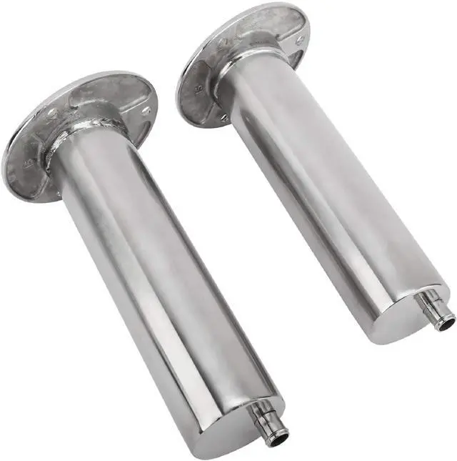 Alt view image 3 of 7 - 4-Pack Heavy Duty Stainless Steel 316 Deluxe Rod Holders with Drain, Flush Mount Fishing Rod Pole Holders, 30 Degree /15 Degree/90 Degree