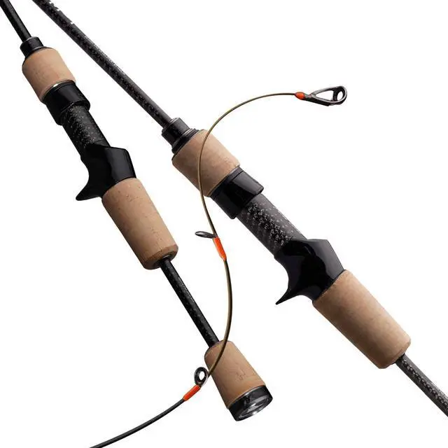 Main image of PURELURE Titanium-T Ultralight Fishing Rod 5'3''-7'2'' Trout Rod XUL Power | Carbon Fiber BFS Rod 2Pcs, Titanium Tip & Guides, Cork Handle, Fast / Moderate Fast Action Spinning & Casting Rod