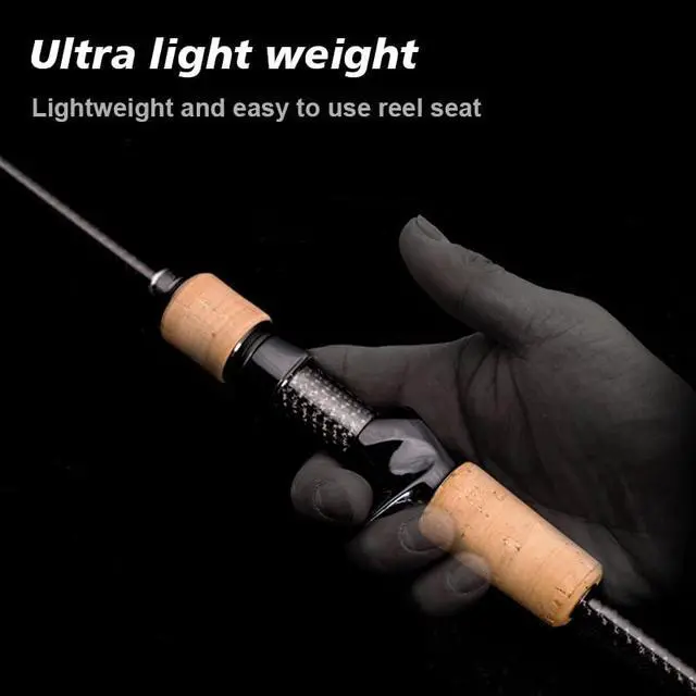 Alt view image 3 of 7 - PURELURE Titanium-T Ultralight Fishing Rod 5'3''-7'2'' Trout Rod XUL Power | Carbon Fiber BFS Rod 2Pcs, Titanium Tip & Guides, Cork Handle, Fast / Moderate Fast Action Spinning & Casting Rod