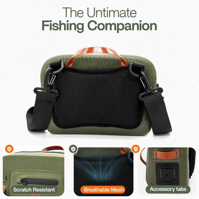 Alt view image 5 of 7 - Lehigh Crossing, Waterproof Fishing Waist Pack, Fly Fishing Fanny Pack, Submersible Lumbar Pack