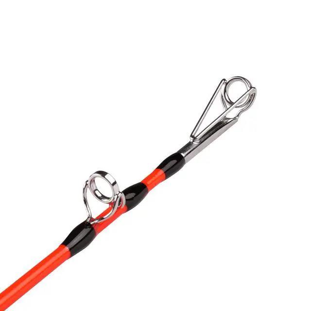 Alt view image 3 of 6 - 8' Glow Catfish Rod, Medium Heavy 2-Piece, 10-65 lb | S-glass carbon blank, glow-in-dark finish, EVA grip and stainless guides for night catfishing with 10-65 lb line