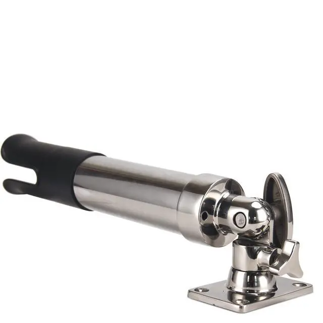 Alt view image 4 of 7 - 2-Pack Stainless Steel Fishing Rod Holder | 360° Rotating Deck Mount | 1.8" Rod Compatibility | Trolling Rod Holder for Boats, Yachts & Kayaks