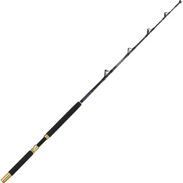Alt view image 2 of 7 - Trolling Rod Saltwater Offshore Heavy Roller Rod Bent Butt Trolling Rod Big Game Conventional Boat Fishing Pole Heavy Duty Fishing Rod 5'1''/ 6'