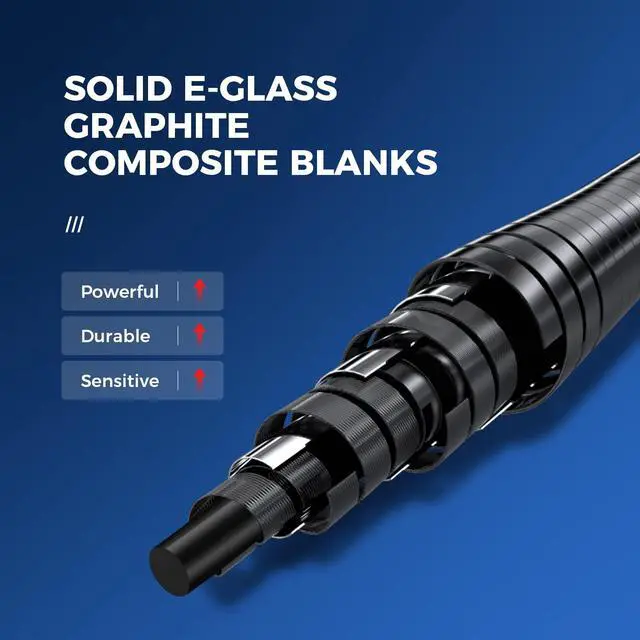 Alt view image 3 of 7 - Trolling Rod Saltwater Offshore Heavy Roller Rod Bent Butt Trolling Rod Big Game Conventional Boat Fishing Pole Heavy Duty Fishing Rod 5'1''/ 6'