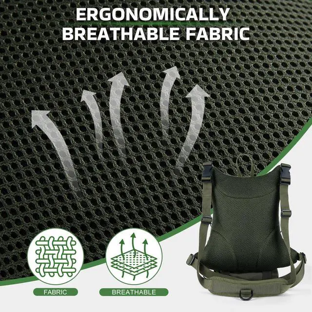 Alt view image 4 of 7 - Fly Fishing Chest Pack, Lightweight Chest Pack Tackle Storage Bag, Fly Fishing Bag with Adjustable Padded Neck Strap and Waist Strap, Hard Shell Front Pocket, Water Bottle Pouch, Gifts for Men