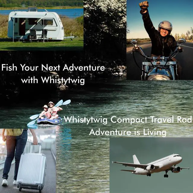 Alt view image 7 of 7 - Whistytwig Carbon Fiber Telescopic Fishing Rod - Portable Collapsible Design for Travel and Adventure - Versatile Saltwater and Freshwater Fishing Pole
