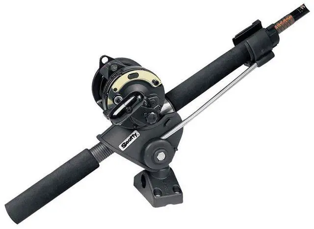 Main image of #240 Striker Rod Holder with 240 Side Deck Mount, Black, Small | Designed For Medium/Large Fish Species