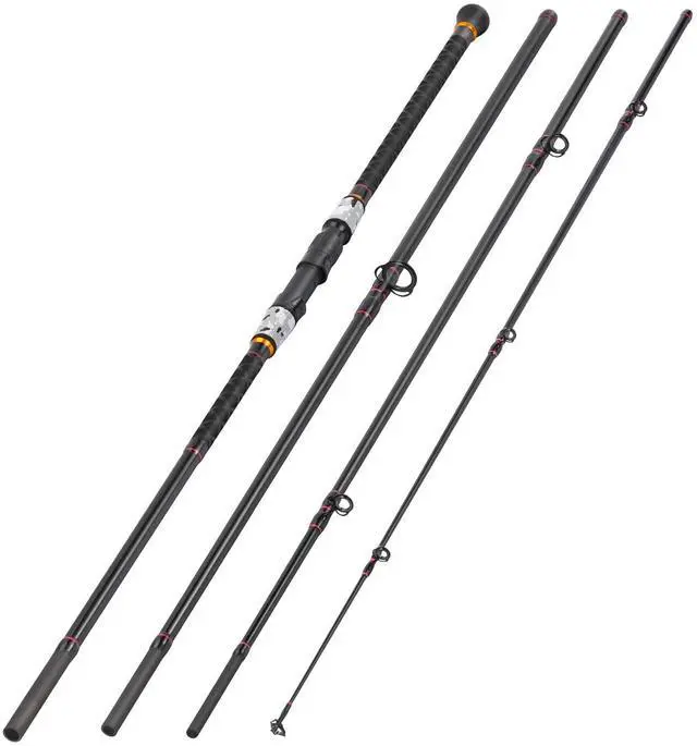 Main image of Surf Fishing Rod Portable Travel MH/H Surf Spinning Rod 4 Piece Carbon Fiber Saltwater Fishing Rod 10'/11'/12'/15'