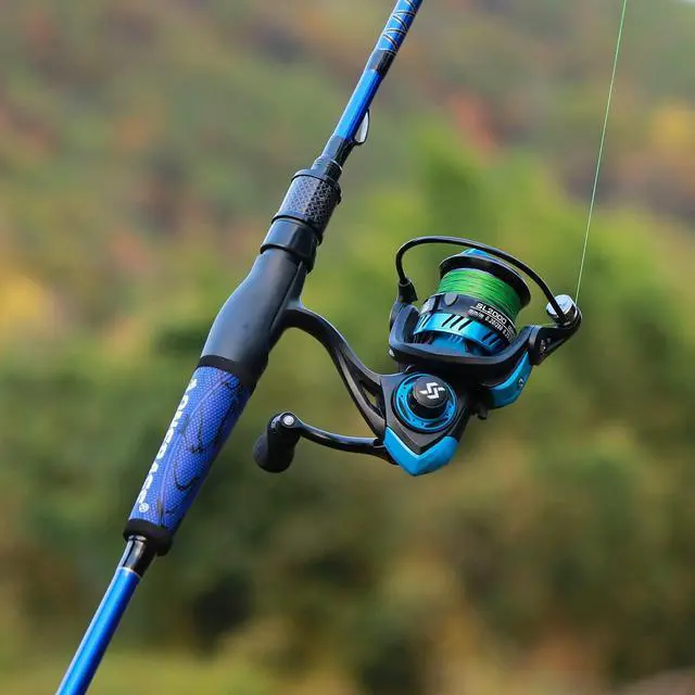 Alt view image 7 of 7 - Fishing Rods,IM7 Graphite Spinning Rod & Casting Rod, 2 Pc Strong Quality Baitcasting Rod with Super Polymer Handle