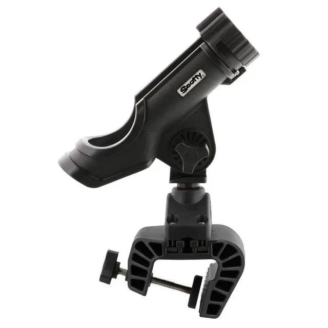 Alt view image 2 of 3 - 339-BK Power Lock Rod Holder with Clamp Mount, BLACK | Non-Permanent Mounting Solution For Your Watercraft