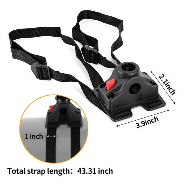 Alt view image 4 of 7 - Fishing Boat Rods Holder with Mount Bracket - 360 Degree Adjustable for Fishing Pole Rods - Ideal for Boats and Kayaks, 2 Pack