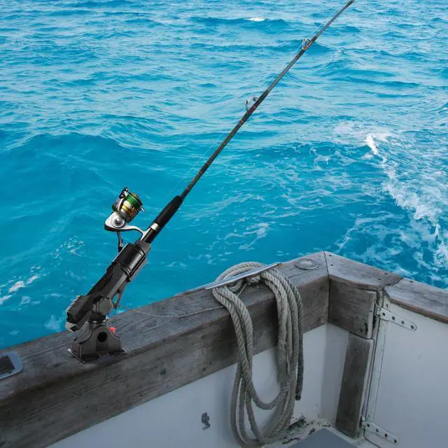 Alt view image 6 of 7 - Fishing Boat Rods Holder with Mount Bracket - 360 Degree Adjustable for Fishing Pole Rods - Ideal for Boats and Kayaks, 2 Pack