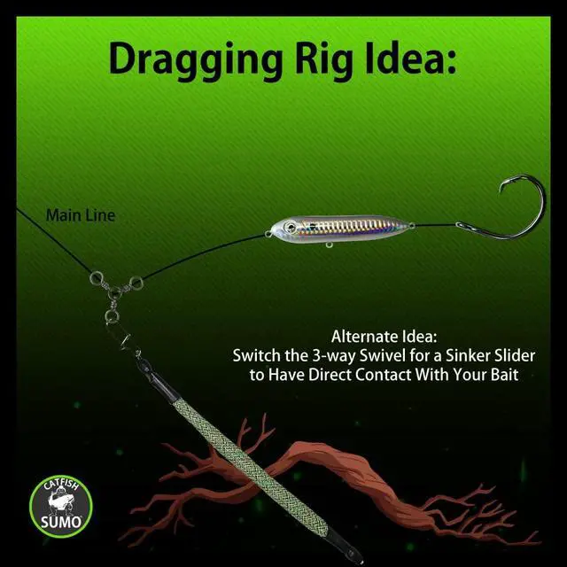 Alt view image 3 of 5 - Rattle Snake Dragging Weights, Snagless Sinkers for Dragging, Trolling, and Drifting. Rattles to Attract Catfish