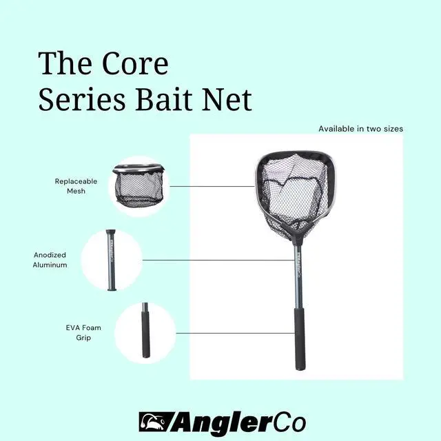 Alt view image 3 of 6 - Core Series Bait Net, 12" Handle, 8" Hoop, Aluminum Frame with EVA Grip