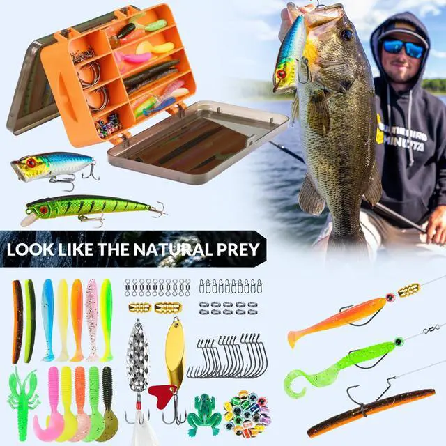 Alt view image 4 of 7 - Fishing Backpack with Tackle Boxes, 20L Waterproof Tackle Sling Bag with Lures Kit, Fish Lip Gripper, Pliers, Scissors, Fishing Gifts for Men Women