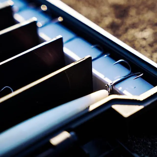 Alt view image 6 of 7 - Evolution Fishing BallistiX Twitch Tackle Tray - Waterproof, Jerkbait & Topwater Tackle Storage Box, Anti-Corrosion, One Hand Latch, Clear Lid, Lure Box