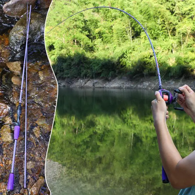 Alt view image 6 of 7 - VoidFlare Performance Spinning & Casting Fishing Rod, Lightweight IM6 Graphite with Hook Keeper, EVA Grip