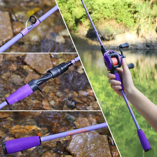 Alt view image 7 of 7 - VoidFlare Performance Spinning & Casting Fishing Rod, Lightweight IM6 Graphite with Hook Keeper, EVA Grip