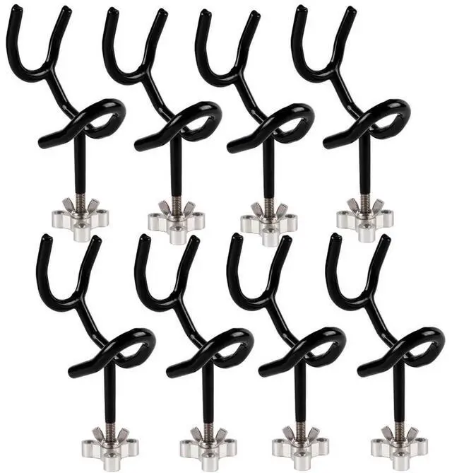 Main image of Sure Grip Steel Boat Rod Holder 20 Degree PVC Coated Steel Wire Fishing Pole Holder (8PCS)