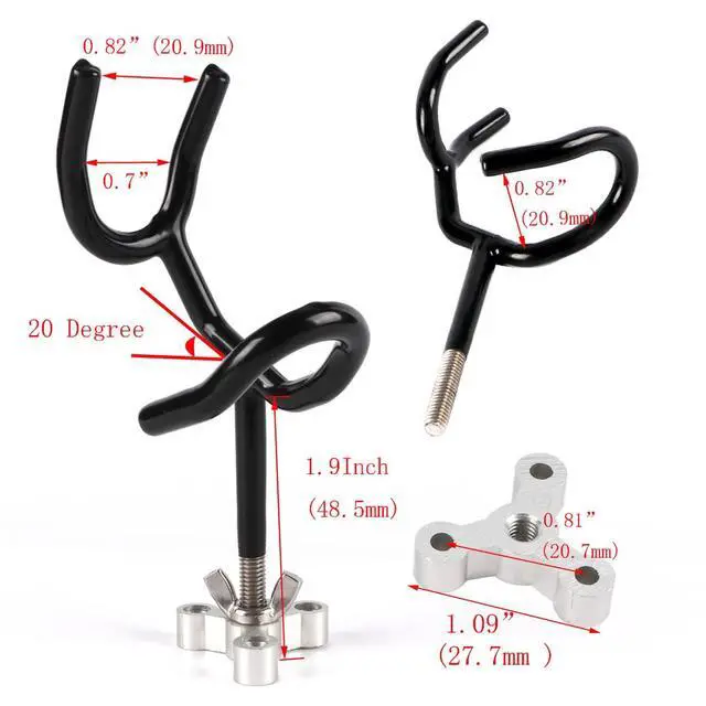 Alt view image 2 of 7 - Sure Grip Steel Boat Rod Holder 20 Degree PVC Coated Steel Wire Fishing Pole Holder (8PCS)