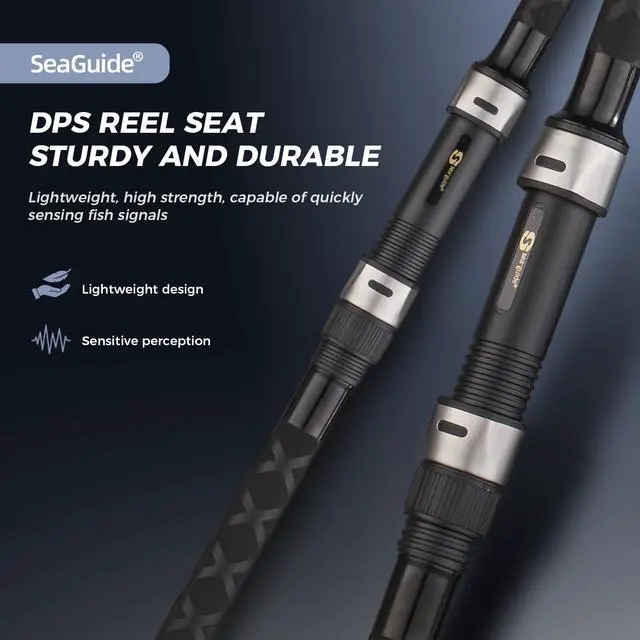 Alt view image 4 of 7 - Surf Rod Graphite Surf Spinning Fishing Rod with Seaguide Reel Seat