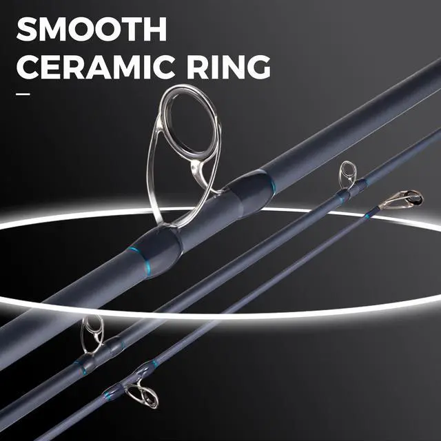 Alt view image 7 of 7 - Surf Rod Graphite Surf Spinning Fishing Rod with Seaguide Reel Seat