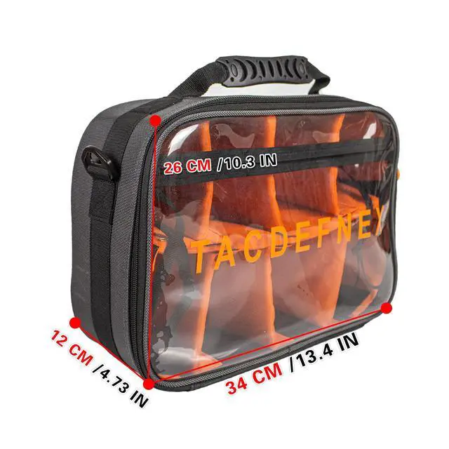 Alt view image 2 of 7 - Waterproof Fishing Reel Case with 8 Shockproof Compartments Portable Tackle Organizer for Spinning, Baitcasting, Spincast & Fly Reels Holds more than 10 Reels