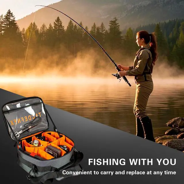 Alt view image 7 of 7 - Waterproof Fishing Reel Case with 8 Shockproof Compartments Portable Tackle Organizer for Spinning, Baitcasting, Spincast & Fly Reels Holds more than 10 Reels