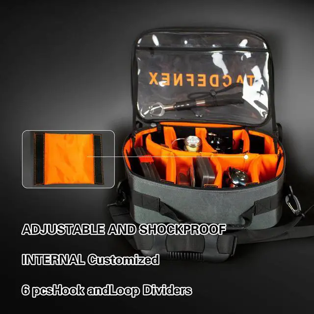 Alt view image 4 of 7 - Waterproof Fishing Reel Case with 8 Shockproof Compartments Portable Tackle Organizer for Spinning, Baitcasting, Spincast & Fly Reels Holds more than 10 Reels