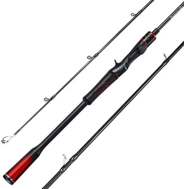 Main image of Fishing Rods, Spinning Rods and Casting Fishing Rods, with Full Carbon Fiber Handle, 24T Carbon Fiber 2PCS Fishing Pole for Long Casting Bass, Trout, Panfish