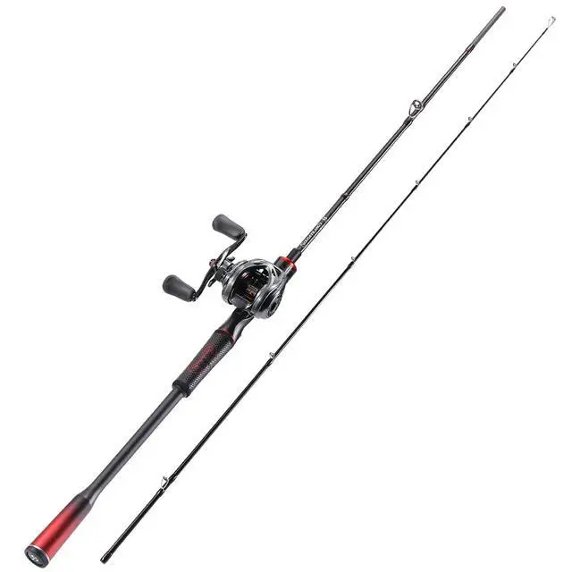 Alt view image 7 of 7 - Fishing Rods, Spinning Rods and Casting Fishing Rods, with Full Carbon Fiber Handle, 24T Carbon Fiber 2PCS Fishing Pole for Long Casting Bass, Trout, Panfish