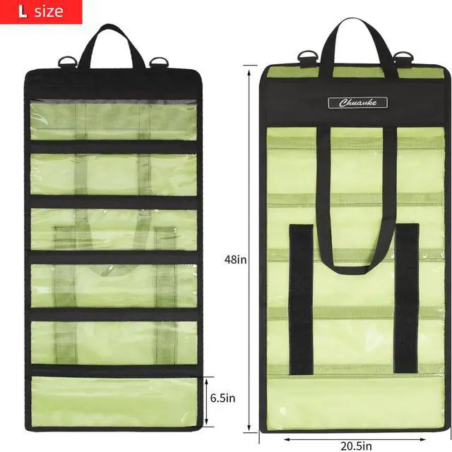 Alt view image 2 of 7 - Lure Bag 6 Pocket PVC Protective Cover Durable Fishing Bag | Trolling Lure Tackle Box