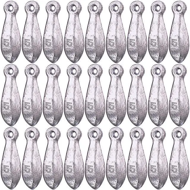 Main image of 27 Pcs Bank Sinker Fishing Sinkers Weights Bank Weights for Ocean Saltwater Freshwater Surf Bass Catfish Fishing Casting Gear Tackle