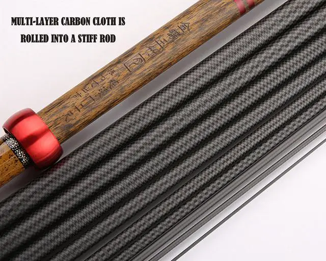 Alt view image 5 of 7 - Carbon Fiber Tenkara Rod Kit Telescopic Tenkara Fishing Rod Tenkara Fly Rod