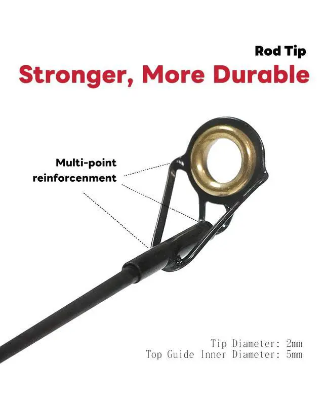 Alt view image 4 of 7 - Telescopic Fishing Rod - Lightweight 42T Carbon Fiber Portable Travel Rod for Freshwater River Fishing, Beginner & Kid Friendly 5.9ft/6.9ft/7.9ft/8.9ft/9.9ft/10.9ft