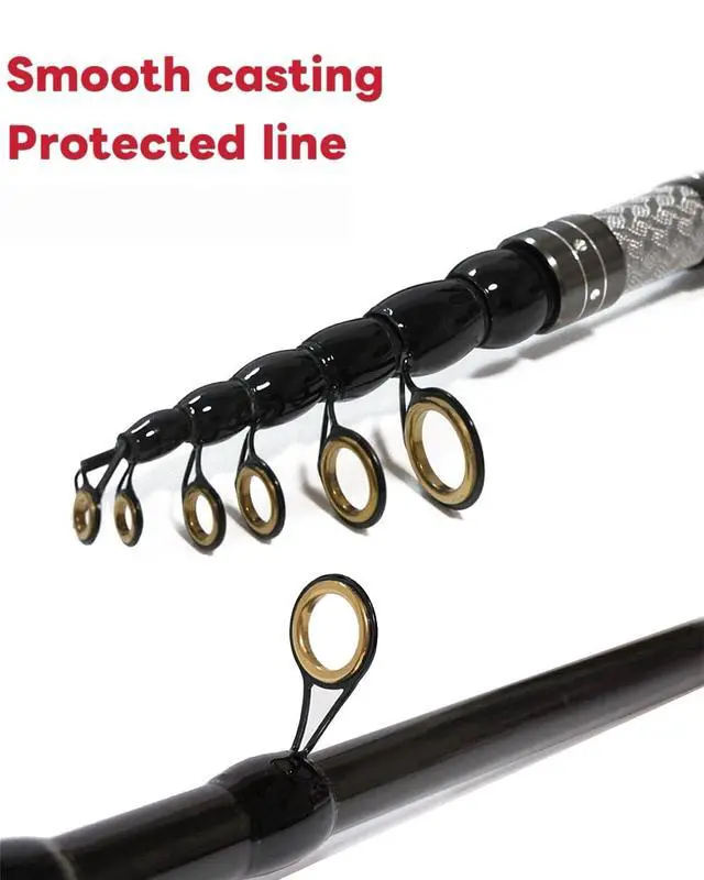 Alt view image 5 of 7 - Telescopic Fishing Rod - Lightweight 42T Carbon Fiber Portable Travel Rod for Freshwater River Fishing, Beginner & Kid Friendly 5.9ft/6.9ft/7.9ft/8.9ft/9.9ft/10.9ft
