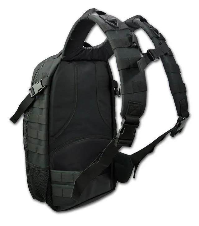 Alt view image 2 of 7 - Lightning X Premium Tactical Medic Backpack w/Modular Pouches & Hydration Port (Stealth Black) Large