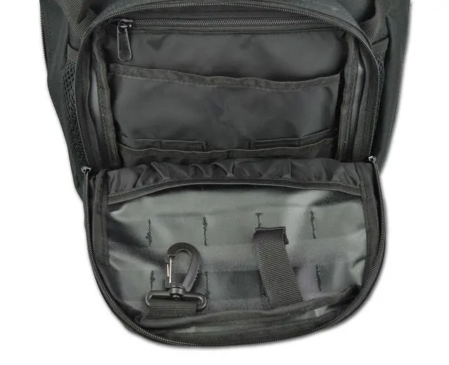 Alt view image 5 of 7 - Lightning X Premium Tactical Medic Backpack w/Modular Pouches & Hydration Port (Stealth Black) Large