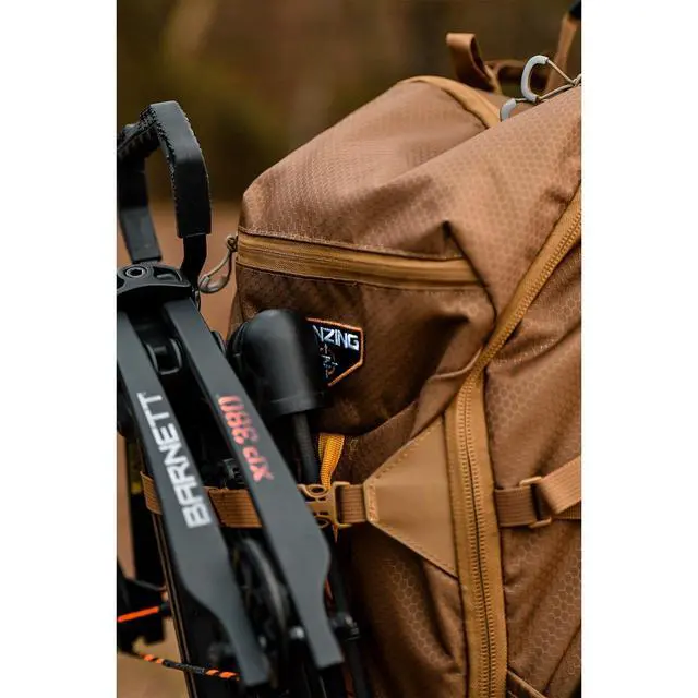 Alt view image 7 of 7 - 2100 Whitetail Day Pack, Buckskin Tan Hydration Bladder Compatible Durable Camo Backpack with 4 Compartments & 15 Organizational Pockets for Hunting Gear and Equipment