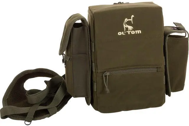 Main image of Drake Run-N-Gun Turkey Camo Lightweight Chest Pack for Hunting | 600D Polyester Rip-Stop with PVC Backing | Removable Bino Harness & Multiple Pockets