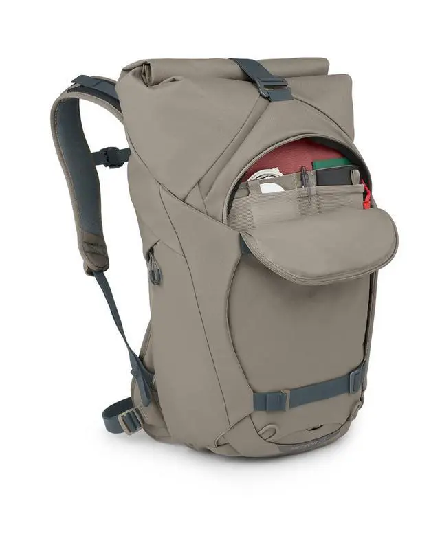 Alt view image 2 of 6 - Metron 22L Roll Top Commuter Backpack, Tan Concrete