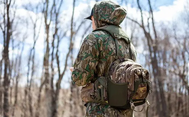 Alt view image 6 of 7 - Hunt Forester Lumbar 650 Pack-Olive/Tan