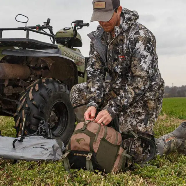 Alt view image 2 of 7 - Hunt Forester Lumbar 650 Pack-Olive/Tan